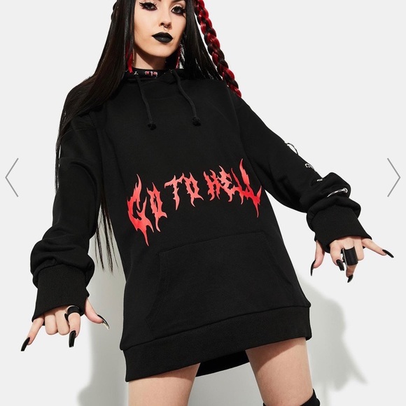 Dolls Kill Sweaters - Goth hoodie